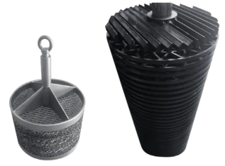 Dry powder magnetic medium screen Dry powder magnetic medium screen